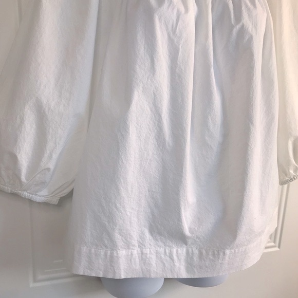 🔴 4/$15 H&M off-white cotton peasant lightweight top blouse size S in EUC - Picture 7 of 14